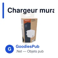 Chargeur mural personnalisable Grundig 230V avec logo - Miniature 6