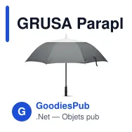 GRUSA Parapluie 27'' en pongée - Miniature 12