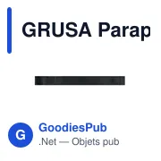 GRUSA Parapluie 27'' en pongée - Miniature 3