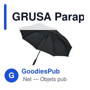 GRUSA Parapluie 27'' en pongée - Miniature 5