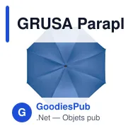 GRUSA Parapluie 27'' en pongée - Miniature 9