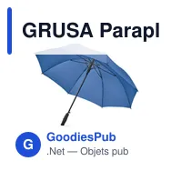 GRUSA Parapluie 27'' en pongée - Miniature 10