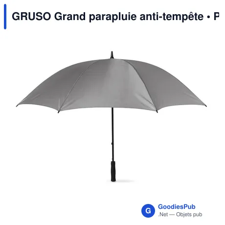GRUSO Grand parapluie anti-tempête
