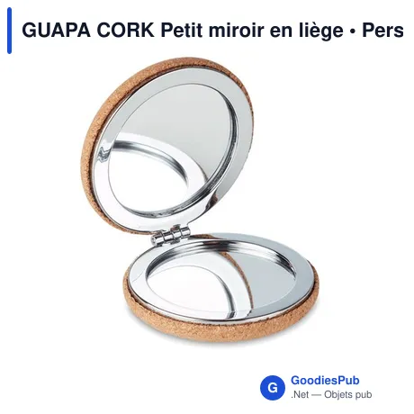 GUAPA CORK Petit miroir en liège