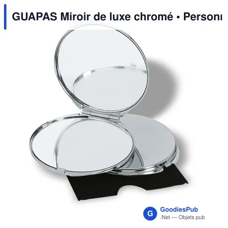 GUAPAS Miroir de luxe chromé