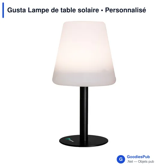 Lampe d'ambiance personnalisable Gusta avec logo - Image 1