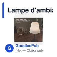 Lampe d'ambiance personnalisable Gusta avec logo - Miniature 2