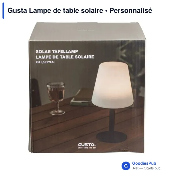 Lampe d'ambiance personnalisable Gusta avec logo - Image 2