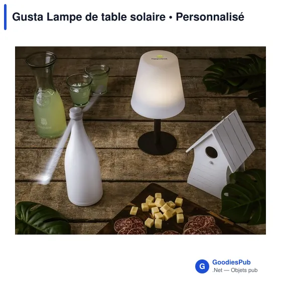 Lampe d'ambiance personnalisable Gusta avec logo - Image 3