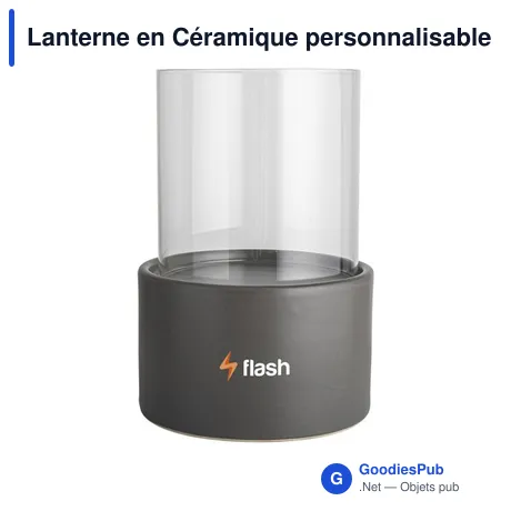 Lanterne en Céramique personnalisable pour une ambiance élégante - Gustaavec logo
