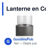 Lanterne en Céramique personnalisable pour une ambiance élégante - Gustaavec logo - Miniature 2