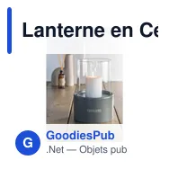 Lanterne en Céramique personnalisable pour une ambiance élégante - Gustaavec logo - Miniature 3