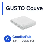 GUSTO Couverture en coton 350 gr/m² - Miniature 1