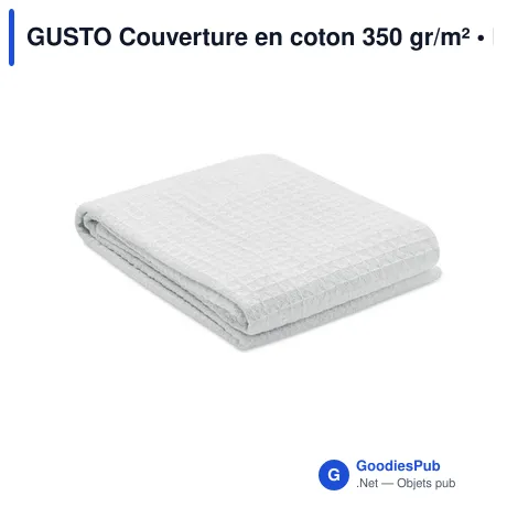 GUSTO Couverture en coton 350 gr/m²