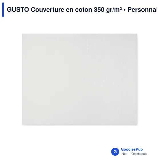 GUSTO Couverture en coton 350 gr/m² - Image 2