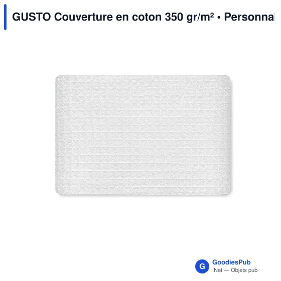 GUSTO Couverture en coton 350 gr/m² - Image 3