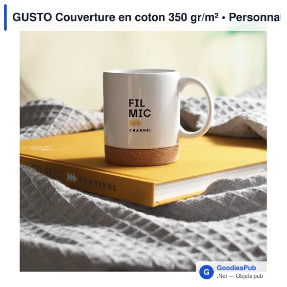 GUSTO Couverture en coton 350 gr/m² - Image 4
