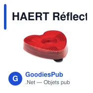 HAERT Réflecteur en forme de coeur - Miniature 1