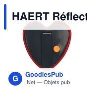 HAERT Réflecteur en forme de coeur - Miniature 2