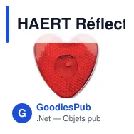 HAERT Réflecteur en forme de coeur - Miniature 3