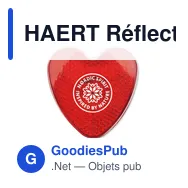 HAERT Réflecteur en forme de coeur - Miniature 4