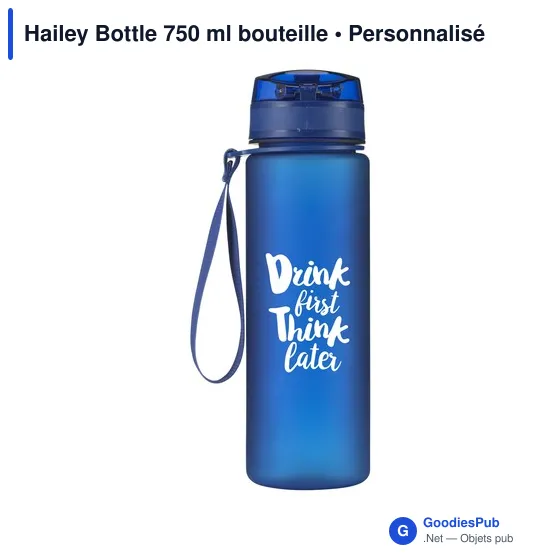 Bouteille d'eau personnalisable Hailey 750 ml avec logo - Image 1