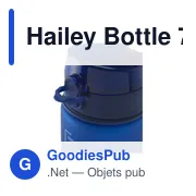 Bouteille d'eau personnalisable Hailey 750 ml avec logo - Miniature 2
