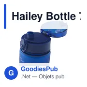 Bouteille d'eau personnalisable Hailey 750 ml avec logo - Miniature 3