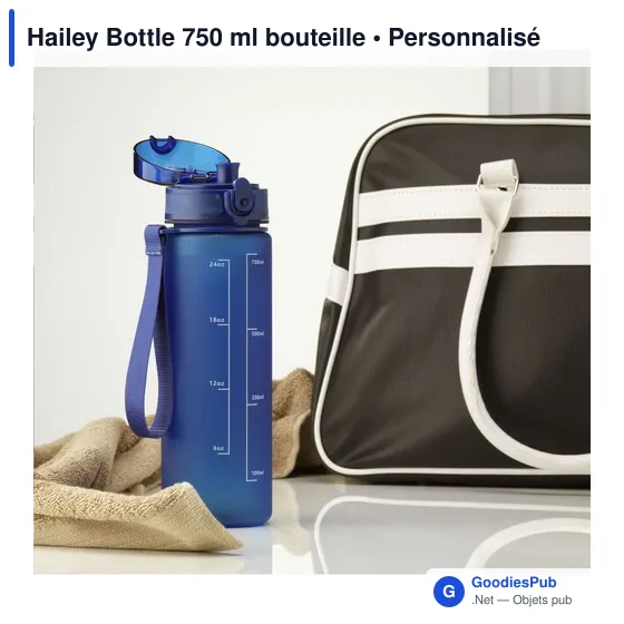 Bouteille d'eau personnalisable Hailey 750 ml avec logo - Image 4