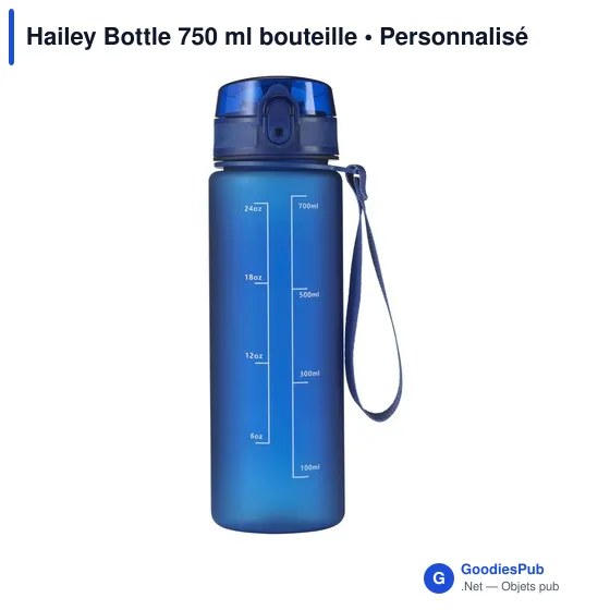 Bouteille d'eau personnalisable Hailey 750 ml avec logo - Image 5