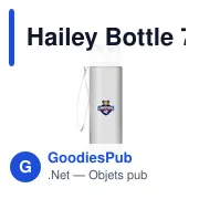 Bouteille d'eau personnalisable Hailey 750 ml avec logo - Miniature 8