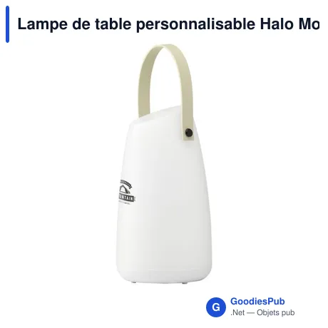 Lampe de table personnalisable Halo MoodLight avec logo