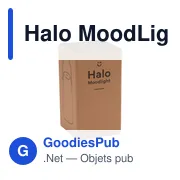 Lampe de table personnalisable Halo MoodLight avec logo - Miniature 4