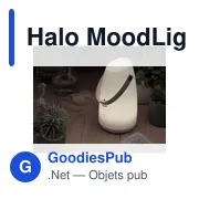 Lampe de table personnalisable Halo MoodLight avec logo - Miniature 6