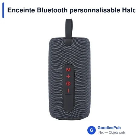 Enceinte Bluetooth personnalisable Halo 16W avec logo
