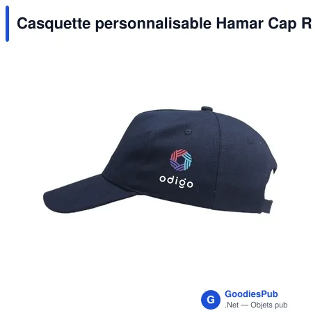Casquette personnalisable Hamar Cap Recycled Cotton avec logo