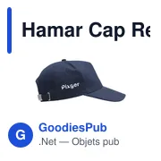Casquette personnalisable Hamar Cap Recycled Cotton avec logo - Miniature 2