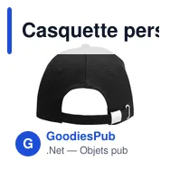 Casquette personnalisable Hamar Cap Recycled Cotton avec logo - Miniature 12