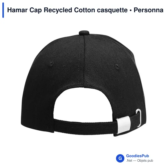 Casquette personnalisable Hamar Cap Recycled Cotton avec logo - Image 12