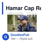 Casquette personnalisable Hamar Cap Recycled Cotton avec logo - Miniature 6