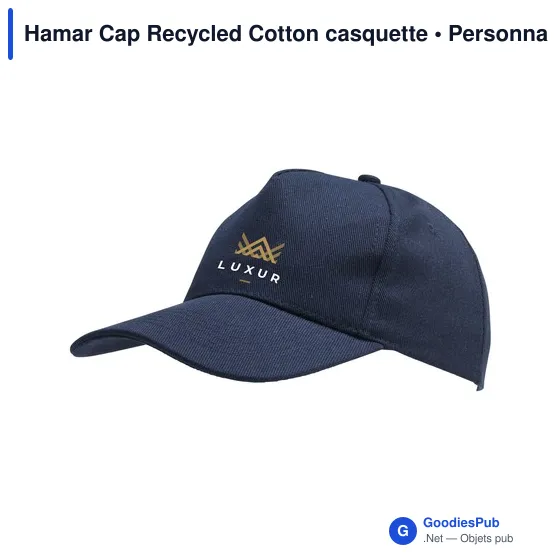 Casquette personnalisable Hamar Cap Recycled Cotton avec logo - Image 7