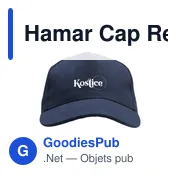Casquette personnalisable Hamar Cap Recycled Cotton avec logo - Miniature 8