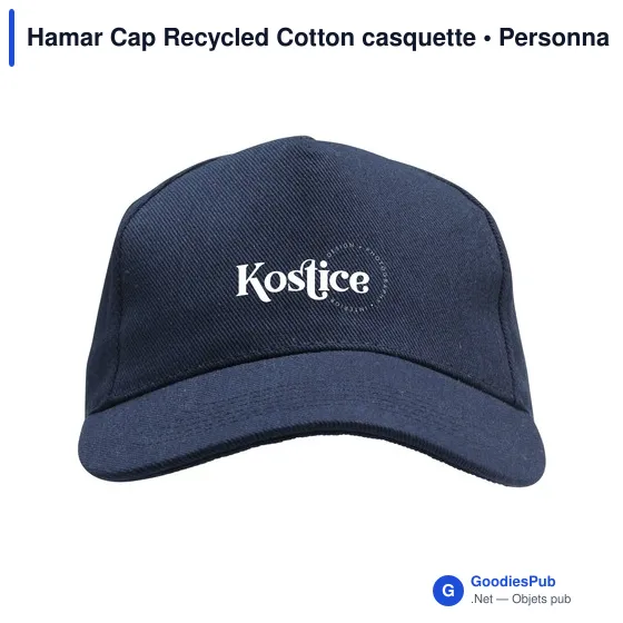 Casquette personnalisable Hamar Cap Recycled Cotton avec logo - Image 8