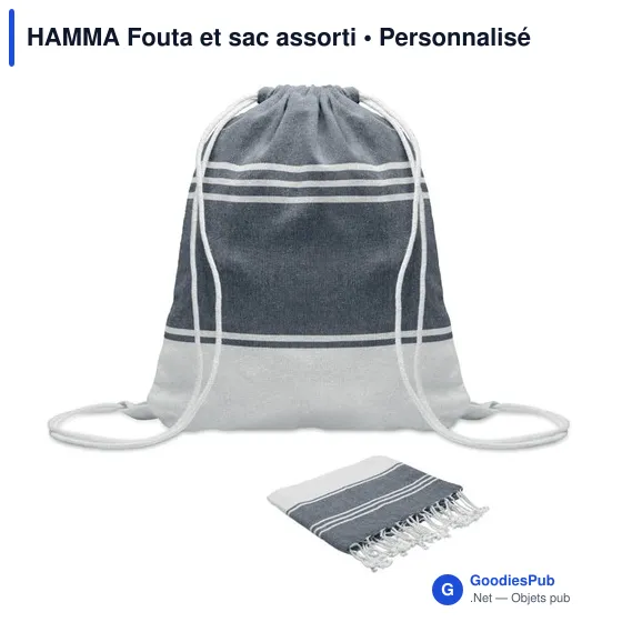 HAMMA Fouta et sac assorti - Image 1