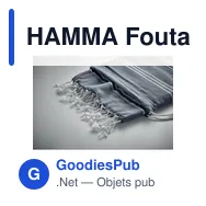 HAMMA Fouta et sac assorti - Miniature 5