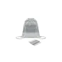 Variante gris - HAMMA Fouta et sac assorti
