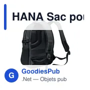 HANA Sac pour ordinateur RPET 600D - Miniature 2