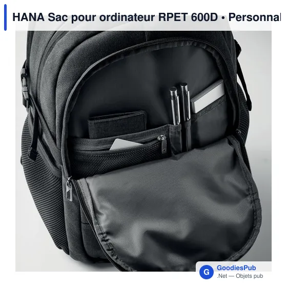 HANA Sac pour ordinateur RPET 600D - Image 4
