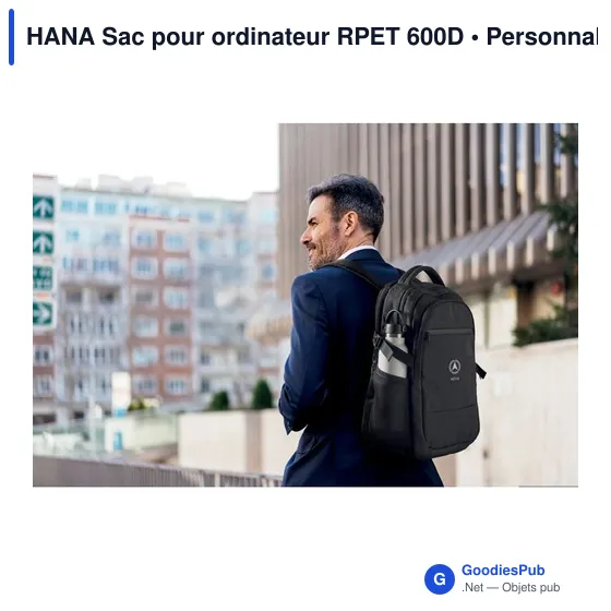 HANA Sac pour ordinateur RPET 600D - Image 6