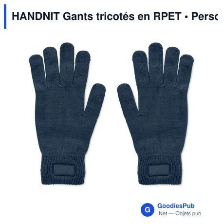 HANDNIT Gants tricotés en RPET